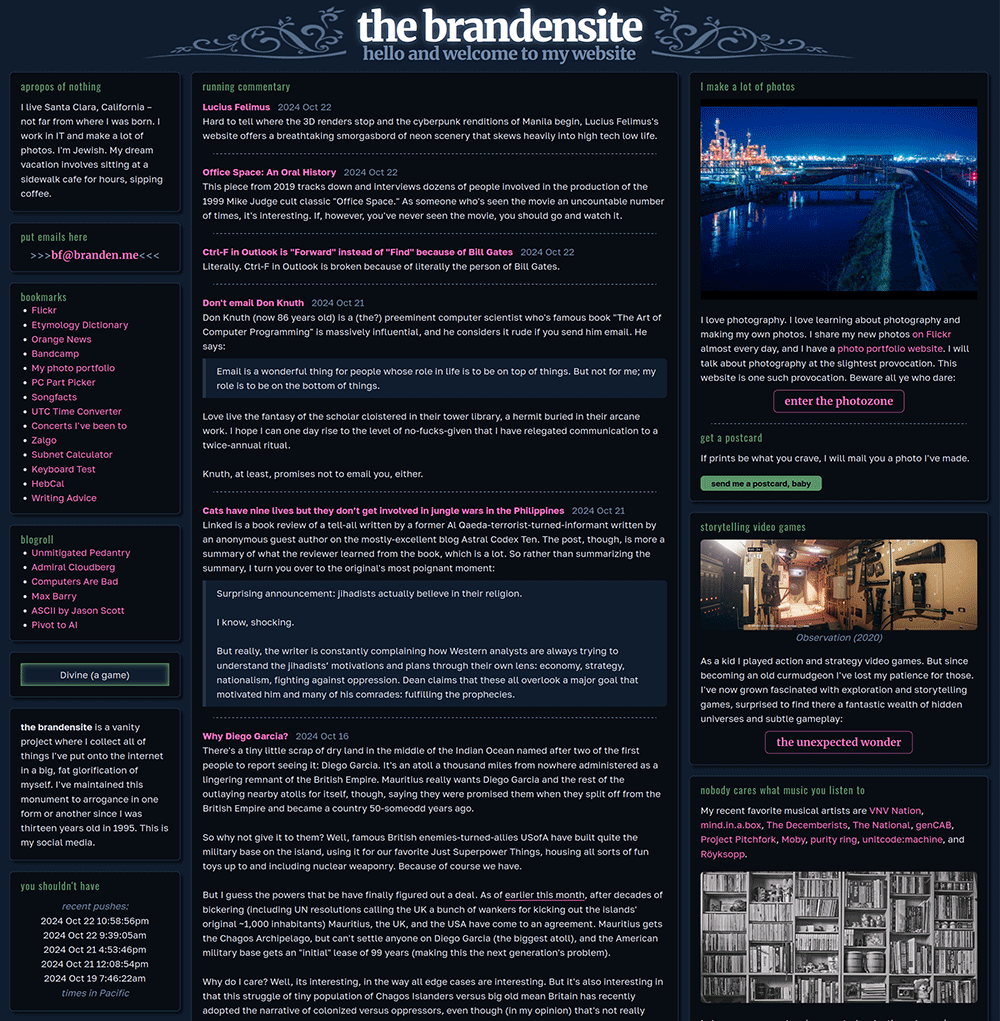 a screenshot of this website on October 23, 2024